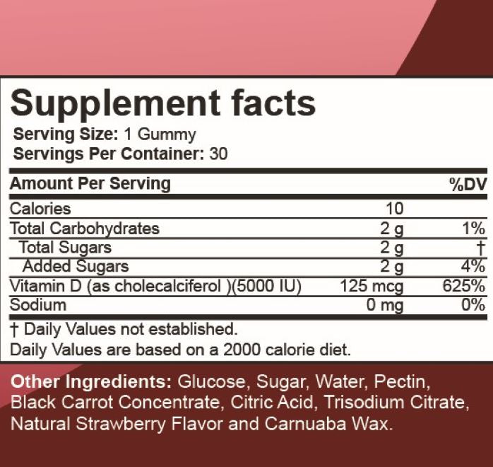 Abvite, Extra Strength, Vitamin D3, 5000 IU, Gummies, Bone Health, Immune Support, Mood Regulation, Sunshine Vitamin, Chewable, Convenient, Daily Supplement