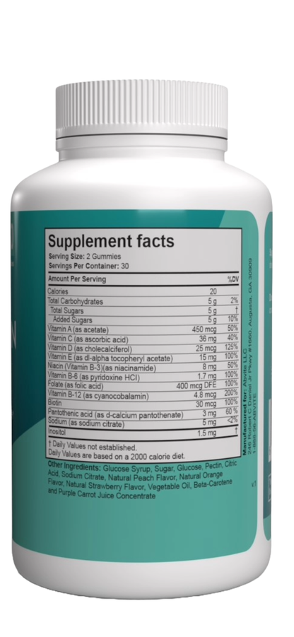 Abvite, Adult, Multivitamin, Gummies, Nutrition, Health, Wellness, Immune Support, Vitamins, Minerals, Daily Supplement, Delicious, Easy to Take